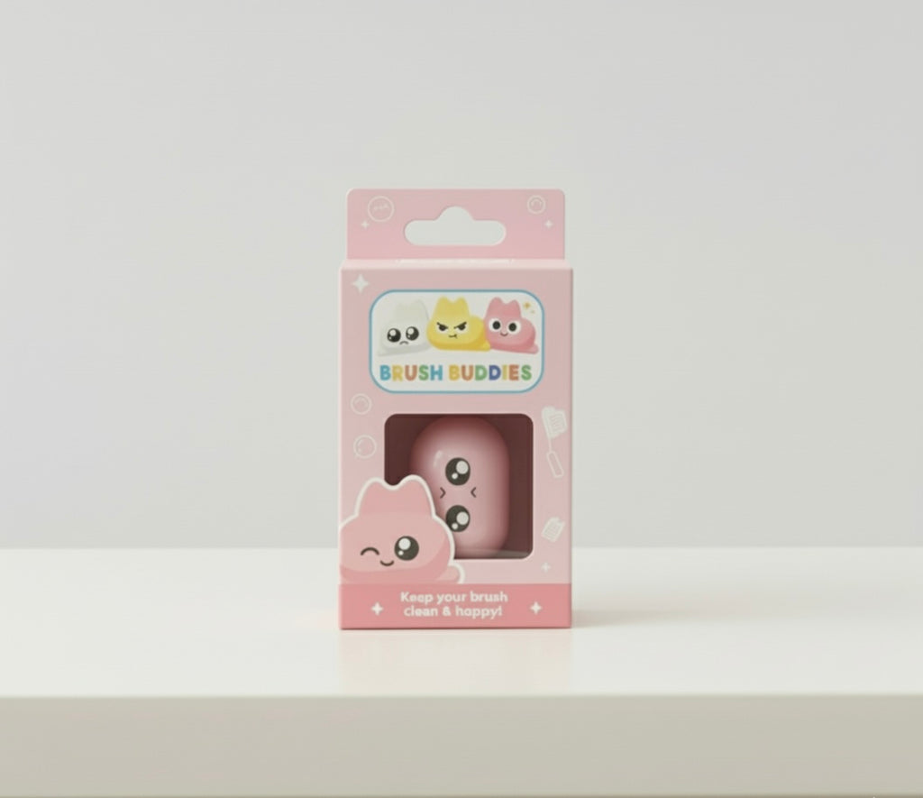 Pink Brush Buddies Toothbrush Head Cover Cap